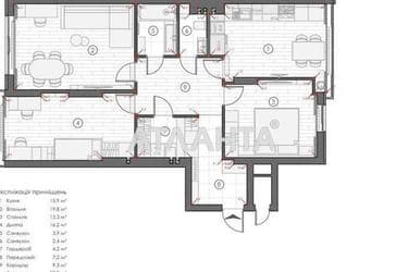 1-room apartment apartment by the address st. Lesnaya (area 46,4 m²) - Atlanta.ua - photo 19