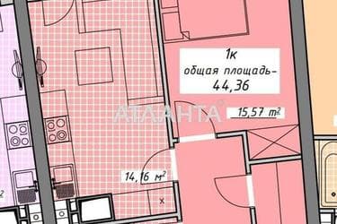 1-кімнатна квартира за адресою Курортний пров. (площа 44,4 м²) - Atlanta.ua - фото 11
