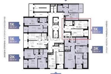 1-кімнатна квартира за адресою вул. Топольна (площа 49,3 м²) - Atlanta.ua - фото 24