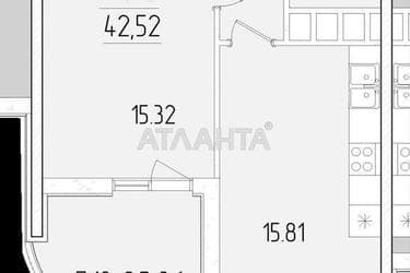 1-room apartment apartment by the address st. Krasnova (area 42,5 m²) - Atlanta.ua - photo 35
