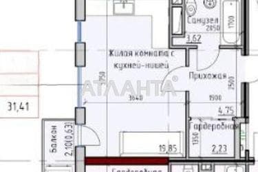 1-room apartment apartment by the address st. Radostnaya (area 32 m²) - Atlanta.ua - photo 22
