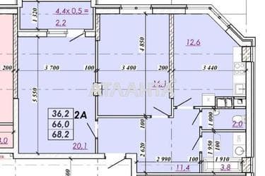 2-rooms apartment apartment by the address st. Ovidiopolskaya dor (area 69,2 m²) - Atlanta.ua - photo 14