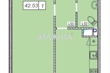 1-кімнатна квартира за адресою вул. Перлинна (площа 42,1 м²) - Atlanta.ua - фото 13