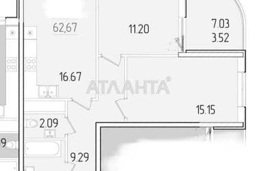 2-комнатная квартира по адресу ул. Краснова (площадь 63 м²) - Atlanta.ua - фото 12