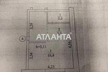 1-кімнатна квартира за адресою вул. Виноградна (площа 24,4 м²) - Atlanta.ua - фото 16