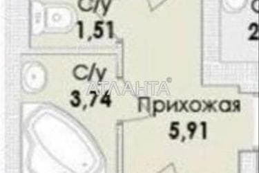 1-room apartment apartment by the address st. Pivovarnaya (area 48,1 m²) - Atlanta.ua - photo 14