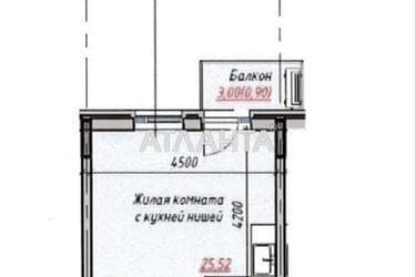 1-room apartment apartment by the address st. Radostnaya (area 31,3 m²) - Atlanta.ua - photo 10