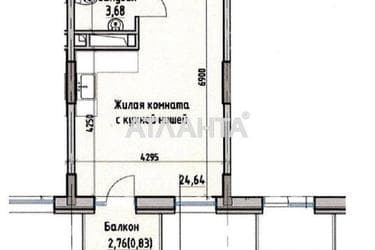 1-room apartment apartment by the address st. Radostnaya (area 29,2 m²) - Atlanta.ua - photo 10