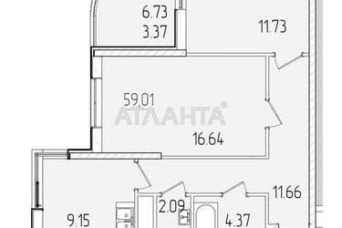 2-кімнатна квартира за адресою вул. Краснова (площа 59,1 м²) - Atlanta.ua - фото 8