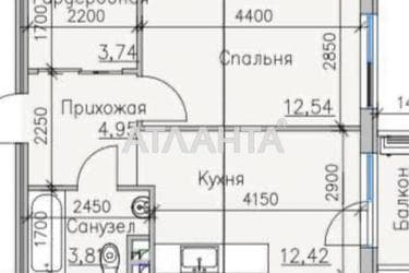 1-кімнатна квартира за адресою вул. Дачна (площа 39 м²) - Atlanta.ua - фото 14