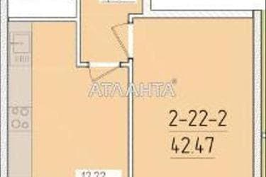 2-комнатная квартира по адресу ул. Краснова (площадь 41,6 м²) - Atlanta.ua - фото 22