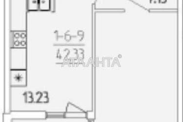 1-комнатная квартира по адресу ул. Краснова (площадь 42 м²) - Atlanta.ua - фото 22