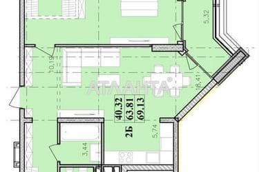 2-rooms apartment apartment by the address st. Franko Ivana (area 71 m²) - Atlanta.ua - photo 36