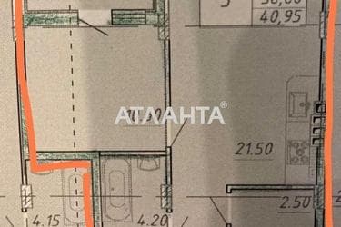 1-кімнатна квартира за адресою вул. Бочарова ген. (площа 40,7 м²) - Atlanta.ua - фото 45