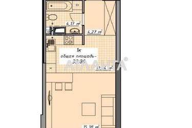 1-кімнатна квартира за адресою Курортний пров. (площа 33,9 м²) - Atlanta.ua - фото 16