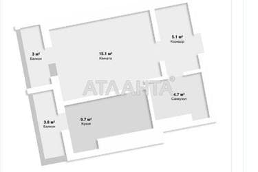 1-кімнатна квартира за адресою вул. Виноградна (площа 36,1 м²) - Atlanta.ua - фото 32