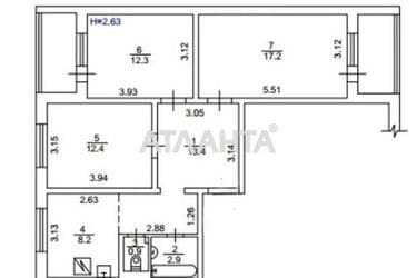 3-кімнатна квартира за адресою Європейського Союзу просп. (площа 75,6 м²) - Atlanta.ua - фото 49