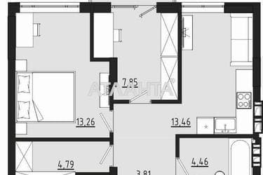 2-rooms apartment apartment by the address st. Chekhova (area 48,3 m²) - Atlanta.ua - photo 10