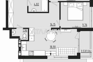 2-rooms apartment apartment by the address st. Chekhova (area 72,9 m²) - Atlanta.ua - photo 12