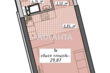 1-room apartment apartment by the address st. Kurortnyy per (area 29,9 m²) - Atlanta.ua - photo 24