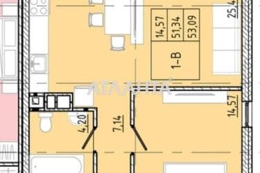 1-кімнатна квартира за адресою вул. Франка Івана (площа 53,1 м²) - Atlanta.ua - фото 9