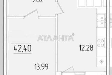 1-room apartment apartment by the address st. Krasnova (area 42,4 m²) - Atlanta.ua - photo 15