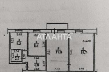 3-кімнатна квартира за адресою вул. Франка Івана (площа 62,7 м²) - Atlanta.ua - фото 38