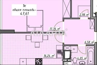 1-room apartment apartment by the address st. Kurortnyy per (area 47,6 m²) - Atlanta.ua - photo 14