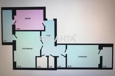 2-rooms apartment apartment by the address st. Tsentralnaya (area 78 m²) - Atlanta.ua - photo 35