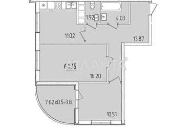 2-rooms apartment apartment by the address st. Krasnova (area 61,4 m²) - Atlanta.ua - photo 9