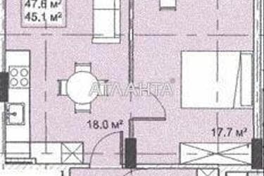1-room apartment apartment by the address st. Bocharova gen (area 44,2 m²) - Atlanta.ua - photo 7