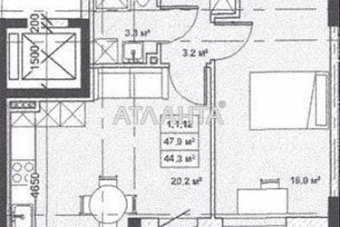 1-room apartment apartment by the address st. Bocharova gen (area 45,2 m²) - Atlanta.ua - photo 7