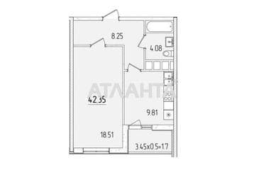1-кімнатна квартира за адресою вул. Краснова (площа 42,4 м²) - Atlanta.ua - фото 11