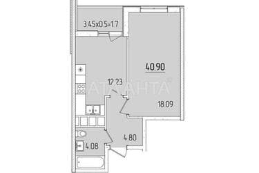 1-room apartment apartment by the address st. Krasnova (area 40,9 m²) - Atlanta.ua - photo 12