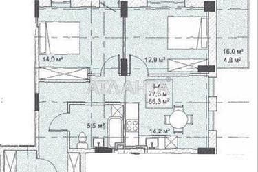 2-комнатная квартира по адресу ул. Бочарова ген. (площадь 64,3 м²) - Atlanta.ua - фото 8