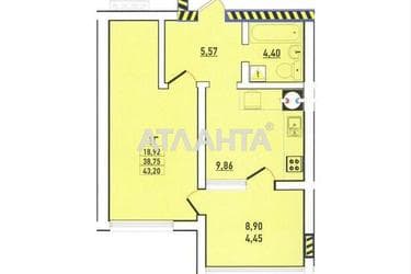1-room apartment apartment by the address st. Raduzhnyy m n (area 48 m²) - Atlanta.ua - photo 44