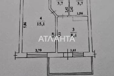 1-room apartment apartment by the address st. Zhemchuzhnaya (area 35 m²) - Atlanta.ua - photo 15