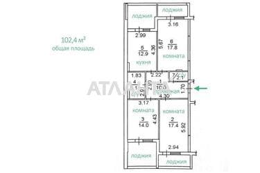3-кімнатна квартира за адресою вул. Спортивна (площа 102,4 м²) - Atlanta.ua - фото 11