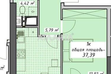 1-room apartment apartment by the address st. Kurortnyy per (area 37,4 m²) - Atlanta.ua - photo 11