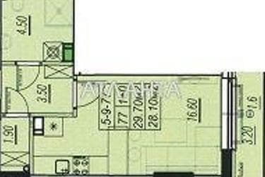 1-кімнатна квартира за адресою вул. Бочарова ген. (площа 28,1 м²) - Atlanta.ua - фото 10