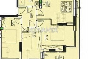 3-кімнатна квартира за адресою вул. Бочарова ген. (площа 75,5 м²) - Atlanta.ua - фото 8