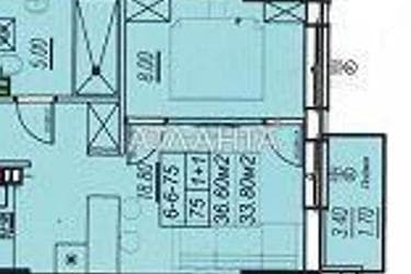 1-кімнатна квартира за адресою вул. Бочарова ген. (площа 33,8 м²) - Atlanta.ua - фото 12
