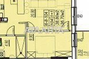1-кімнатна квартира за адресою вул. Бочарова ген. (площа 36,7 м²) - Atlanta.ua - фото 10