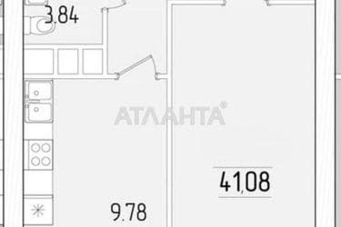 1-кімнатна квартира за адресою вул. Краснова (площа 41,8 м²) - Atlanta.ua - фото 7