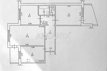 3-кімнатна квартира за адресою Глушко ак. Пр. (площа 65 м²) - Atlanta.ua - фото 16