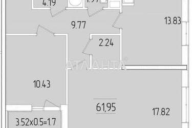 2-комнатная квартира по адресу ул. Краснова (площадь 62 м²) - Atlanta.ua - фото 8