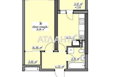 1-room apartment apartment by the address st. Glushko ak pr Dimitrova pr (area 34,8 m²) - Atlanta.ua - photo 16