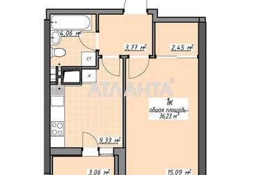 1-room apartment apartment by the address st. Glushko ak pr Dimitrova pr (area 36,2 m²) - Atlanta.ua - photo 10