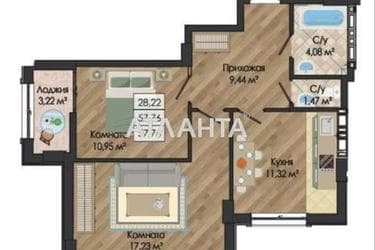 2-кімнатна квартира за адресою вул. Миколаївська (площа 57,8 м²) - Atlanta.ua - фото 9