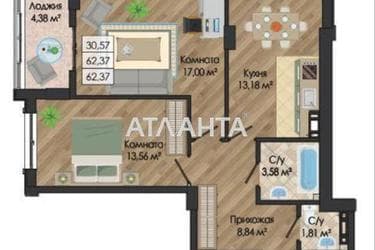 2-кімнатна квартира за адресою вул. Миколаївська (площа 62,3 м²) - Atlanta.ua - фото 8